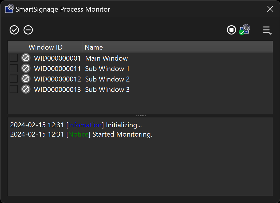 Window of Process Monitor
